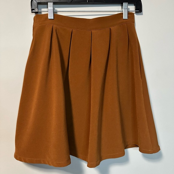 THML Rust Orange Mini Circle Skirt Size S - Picture 2 of 3